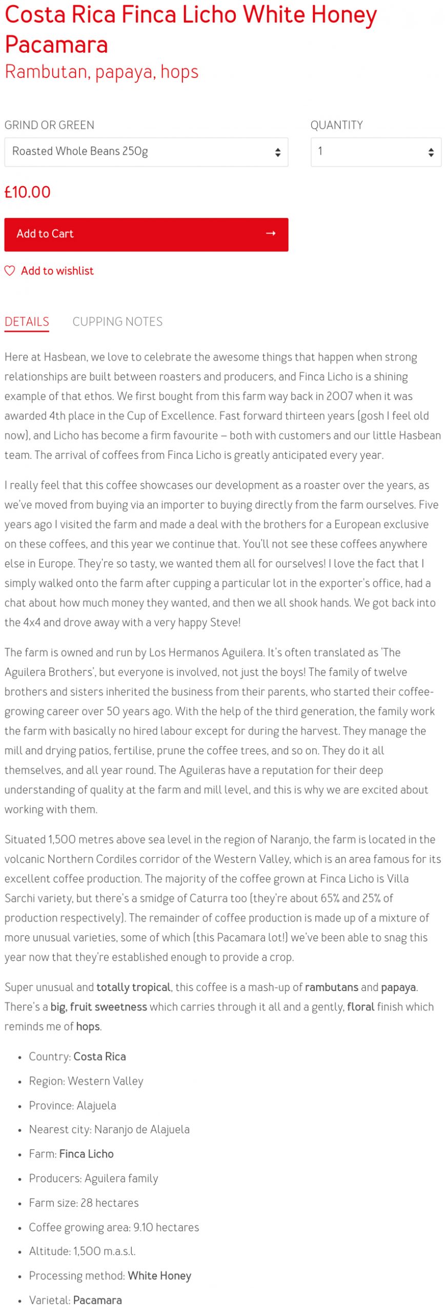 Product Description Example